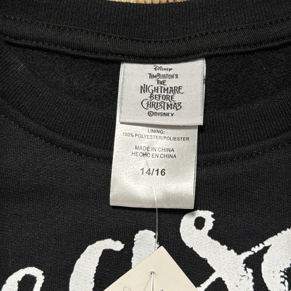 Disney Black Nightmare Before Christmas Sweatshirt - Picture 4 of 14